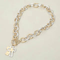 Double Cross Chunky Necklace