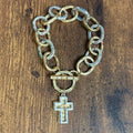 Double Cross Toggle Bracelet