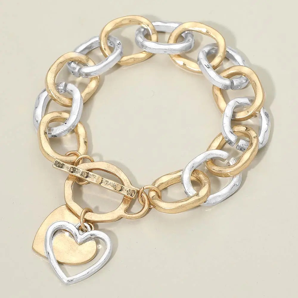 Heart Toggle Bracelet